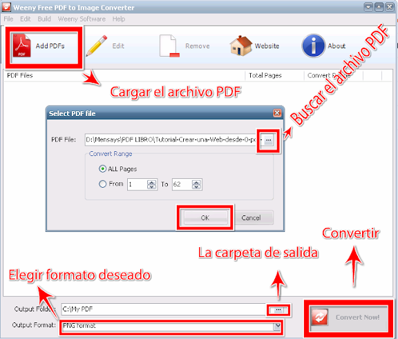 Weeny Free PDF to image converter PDF to image