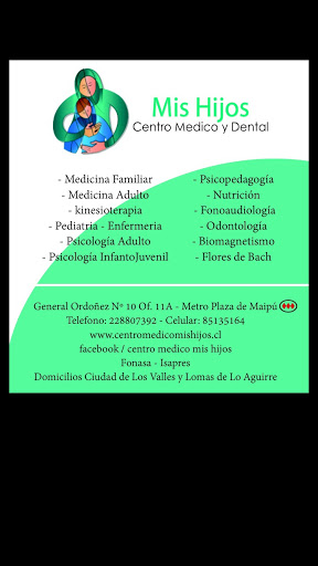 Centro Médico y Dental Mis Hijos, Gral Ordóñez 10, Maipú, Región Metropolitana, Chile, Doctor | Región Metropolitana de Santiago