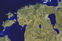 carte satellite Estonie