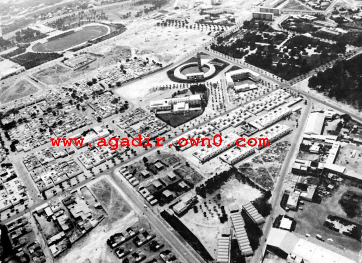 وسط المدينة بعد الزلزال 1960 باكادير Jgj