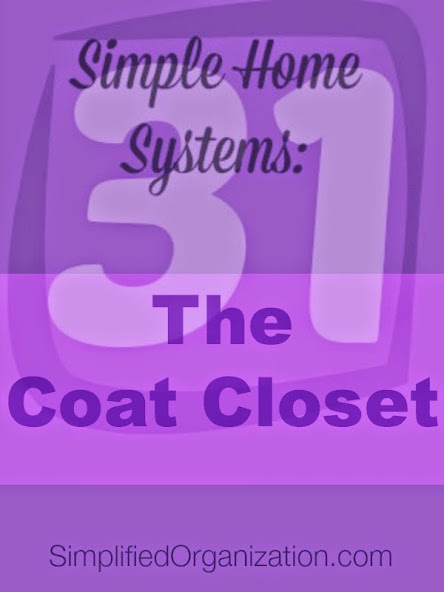 Organize that coat closet to make it easy for the kids to use.