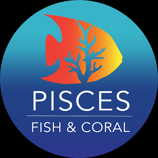 Pisces Fish and Coral logo