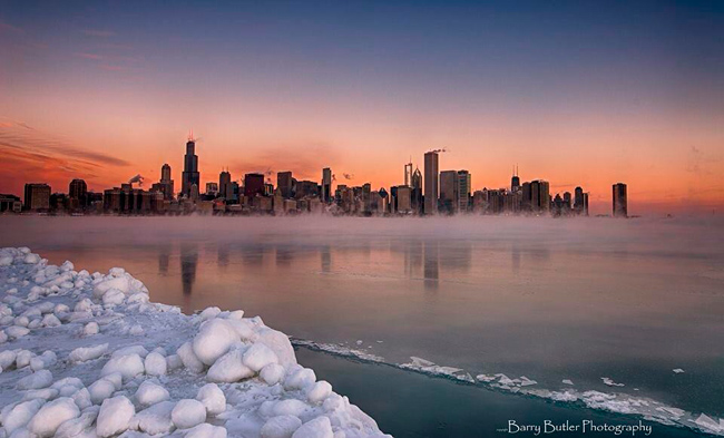La ciudad de Chicago helada: maravillosa retrospectiva fotográfica por Barry Butler