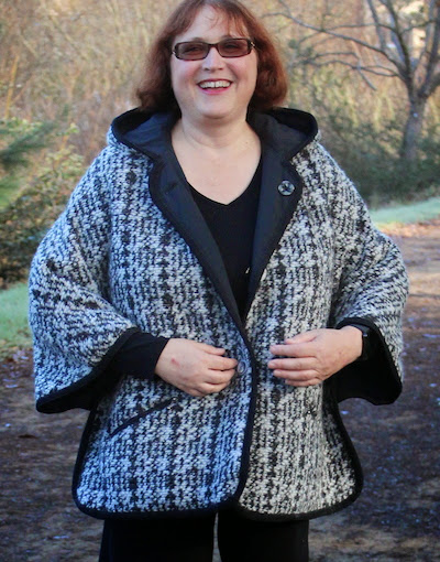 Communing With Fabric: Reversible New York Cape