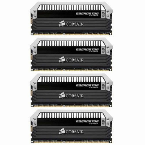  Corsair DOMINATOR Platinum Series 16GB (4 x 4GB) DDR3 DRAM 2133MHz PC3 17000 C9 Desktop Memory Kit CMD16GX3M4A2133C9