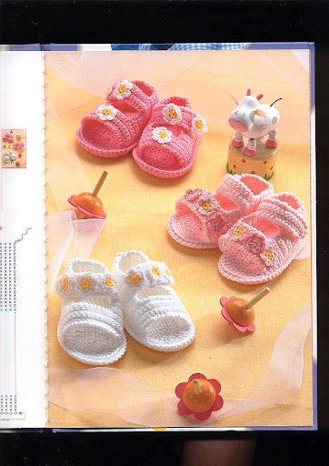 موسوعة أحذية نعووووومه ( لكلوك ) لطفلك الصغير كروشية بالباترون Image25