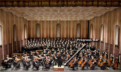 Progress bar at the symphony Progress bar at the symphony