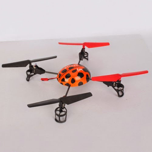 Beetle 4 Channel 2.4G Transmitter Helicopter Icopter Quadcopter 4-axis RC Aircraft UFO 3D Tumbling with LCD Display Red