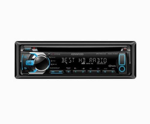  Kenwood KDC-X497 eXcelon Single DIN In-Dash Car Stereo Receiver with HD Radio