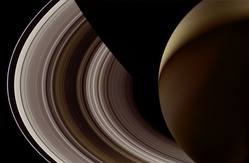 Night Side of Saturn by Michael Benson