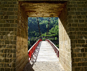 A bridge in view is at the edge of Punjab & Azad Kashmir. Taken a view of Azad Kashmir from Punjab, near Azad Patan.