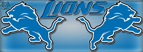 Detroit Lions Blue Logos Facebook Cover Photo