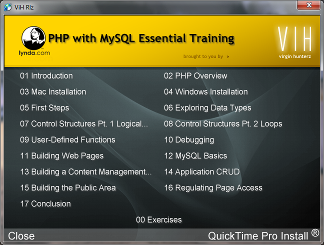 Video học lập trình PHP và MySQL -Cơ bản và nâng cao (2011)