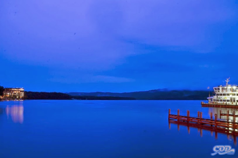 夜晚的阿寒湖