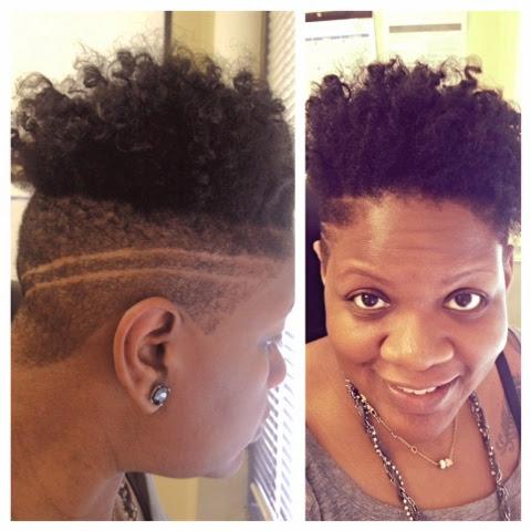 Natural in Nashville: Melissa's Hair: Shaved Sides and Curly Curls