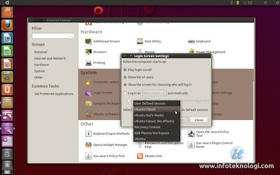 Ubuntu Classic as default session