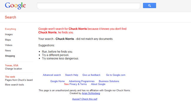 Chuck Norris google 