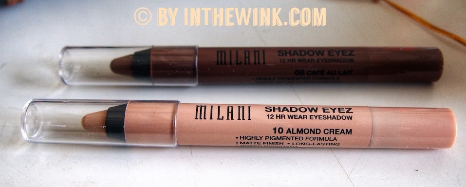Review: Milani Shadow Eyez 12 Hr Wear Eyeshadow in Cafe au Lait and Almond Cream
