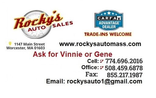 ROCKY'S AUTO SALES logo