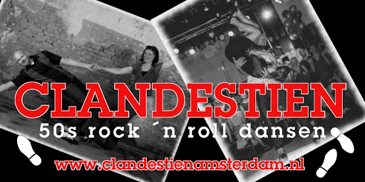 Clandestien 50s rock 'n roll dansen logo
