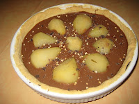 Tarte aux poires et au chocolat praliné