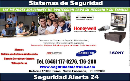 Seguridad ALERTA 24, Av. Reforma 1005, Nueva Ensenada, 22880 Ensenada, B.C., México, Tienda de alarmas antirrobo | BC