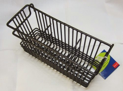 Utensil Drying Rack - 3 Compartment (Black) (5.5