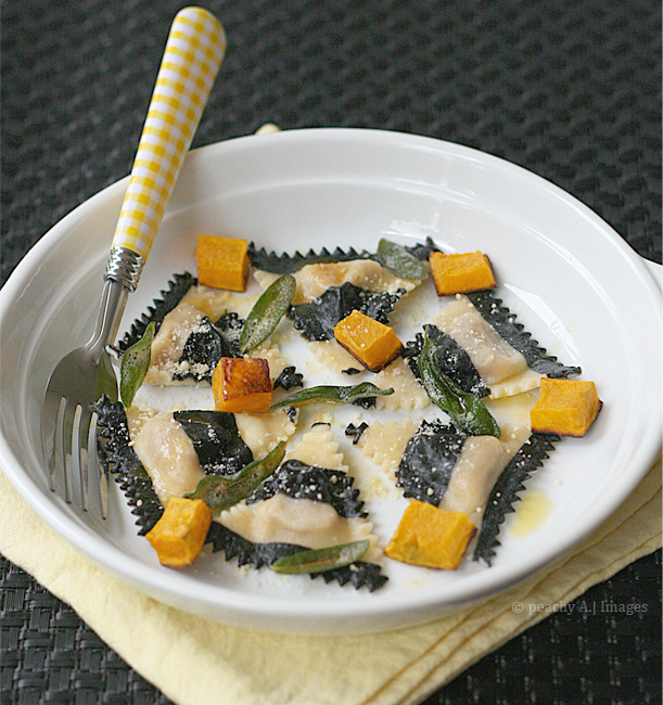 Ravioli with Pumpkin and Sage Brown Butter Sauce