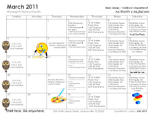 Main Library Children's Department: Activity Calendar