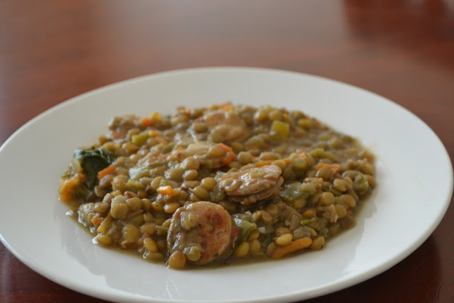 Lentil Soup with Italian Chicken Sausage