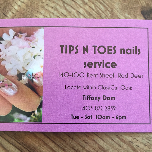 TIPS N TOES nails service logo