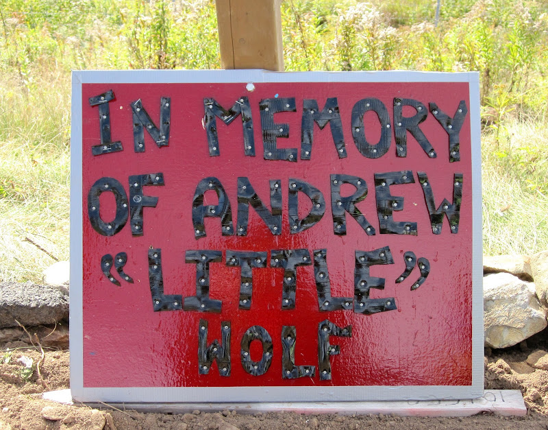 Andrew's Memorial sign