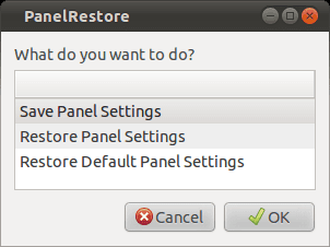 PanelRestore PanelRestore