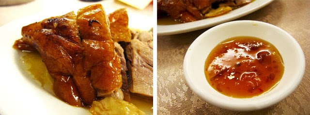 沾醬是風味十足的冰梅醬-大大茶樓台中港式飲茶
