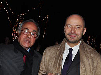 Prof Jain with Francois Richier during a party in honour of the ballet dancers who performed in city, hosted by French embassy.
