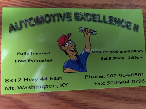 Auto Repair Shop «Automotive Excellence», reviews and photos, 8317 KY-44, Mt Washington, KY 40047, USA