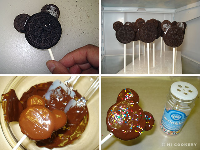 MIckey Mouse Oreo Cookie Pops