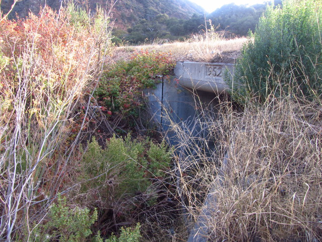 The east side of the pedestrian underpass.