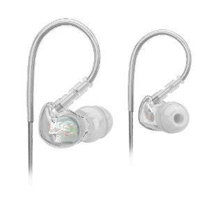  MEElectronics M6-CL-MEE Sport Noise-Isolating In-Ear Headphones with Memory Wire (Clear)