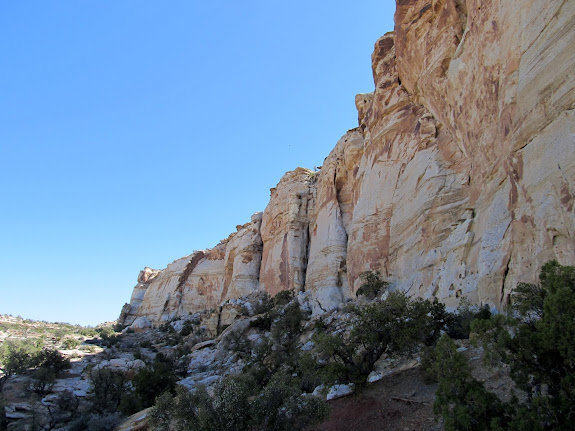 It was nice to be shaded by these cliffs