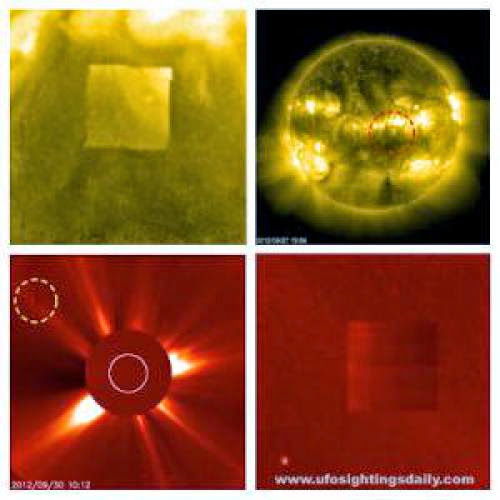 Giant Ufo Cube Returns To Sun In Nasasoho Photos Sept 2012