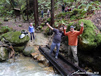 A bridge that we had to lug and reassemble along Skyline to the Sea Trail