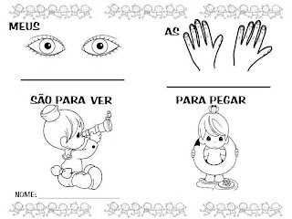 atividade infantil sobre o corpo humano