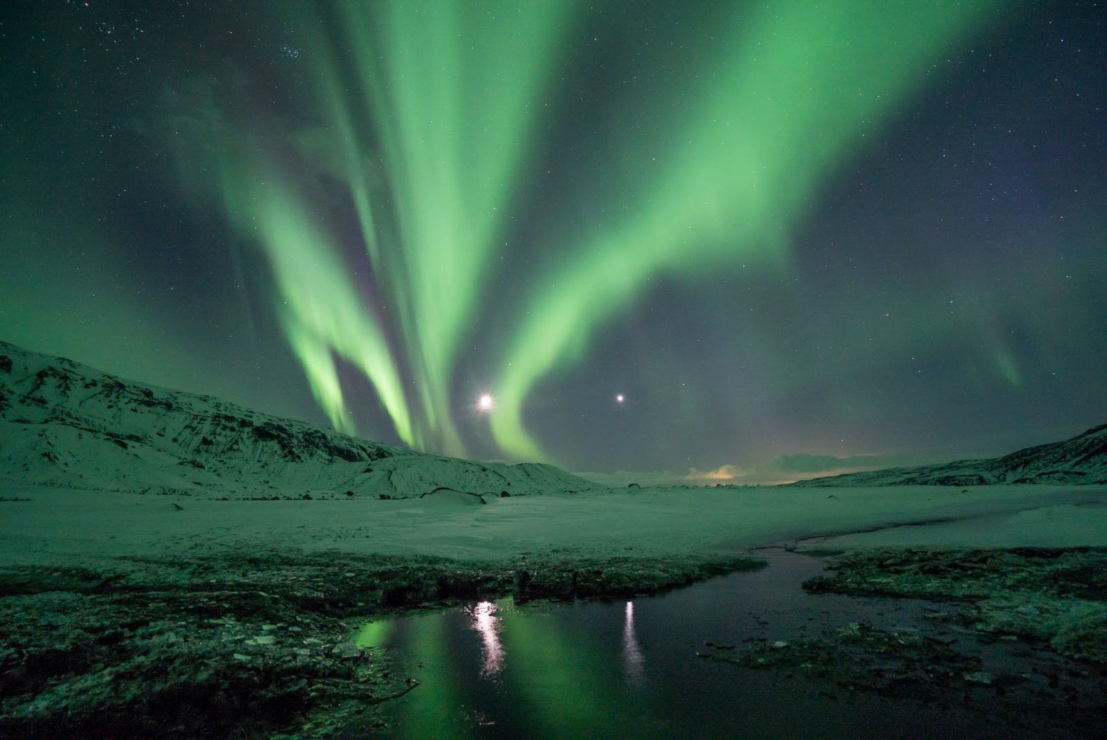 The Northern lights 