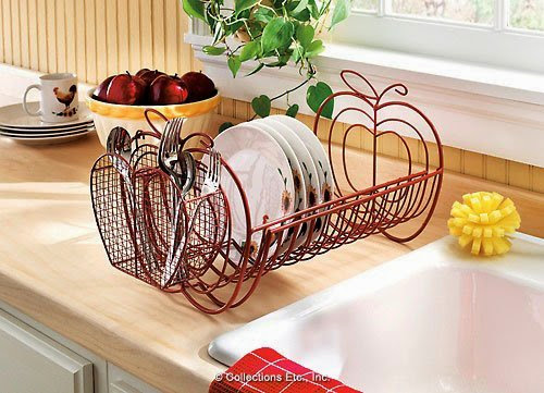  Apple Decor Expandable Dish Rack