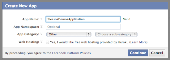 Create Custom Facebook Application