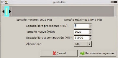 Ampliar particin raz de mquina virtual Linux y particin swap con GParted