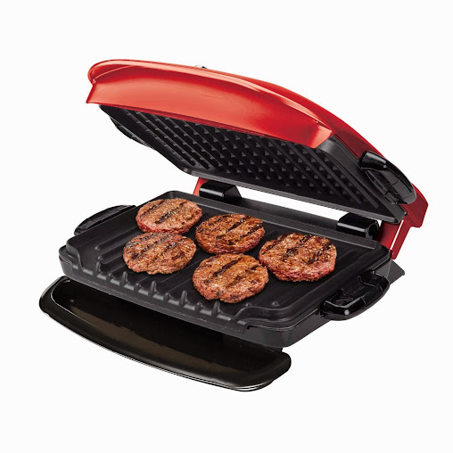 Foodie Gifts: George Foreman 5-Serving Grill with Removable Plates
