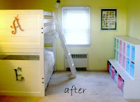 shared girls bedroom bunk beds