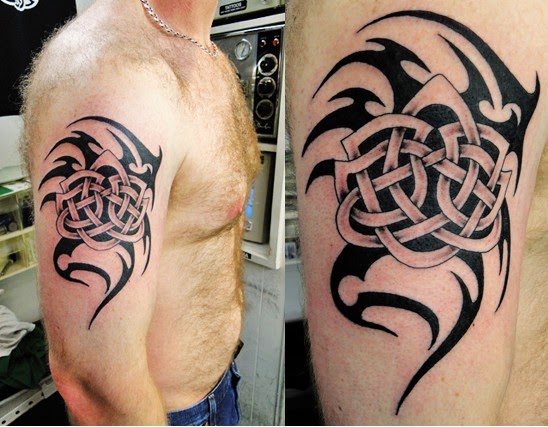 celtic tribal tattoos on half sleeves